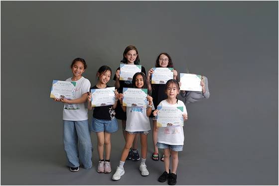 The camp group photographed together